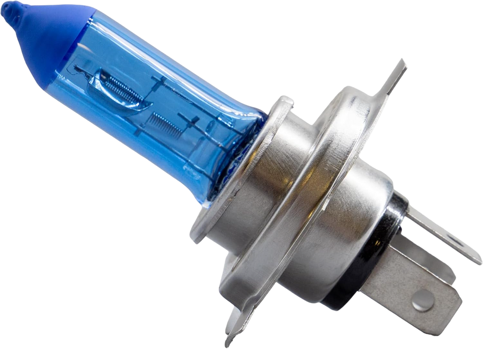 H4 Super White Halogen Bulbs | 12V 55W | 5000K–6000K Xenon Look | E-Mark Road Legal