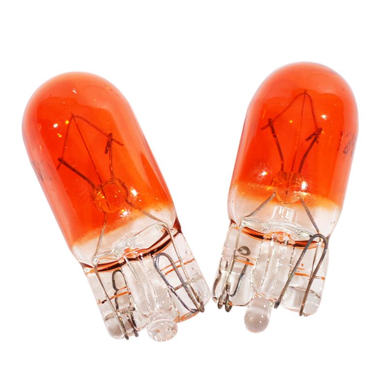 T10 12V 5W Amber Orange Indicator Bulb – W5W 501 Capless Replacement Side Light | Interior Light