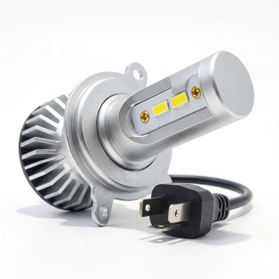 H4 LED close-up on white